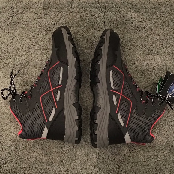 Regatta Lady Vendeavour Waterproof Hiking Boots Black & Pink Walking Boot SZ 8 - Picture 11 of 16